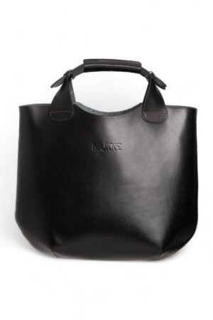 Czarny shopper skórzany – SPOKOJNA