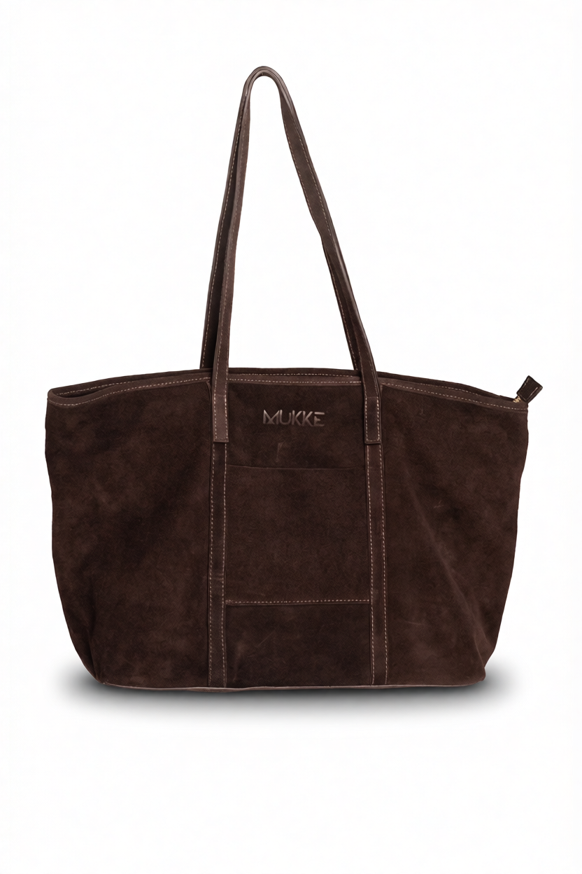 Duży czekoladowy shopper Pewna siebie